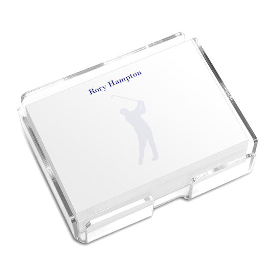 Screened Golfer Clubs 4x3 Post-it® Notes